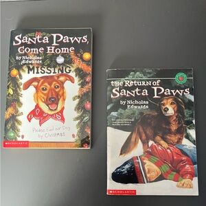Santa Paws Christmas Book Set of 2 by Nicholas Edwards